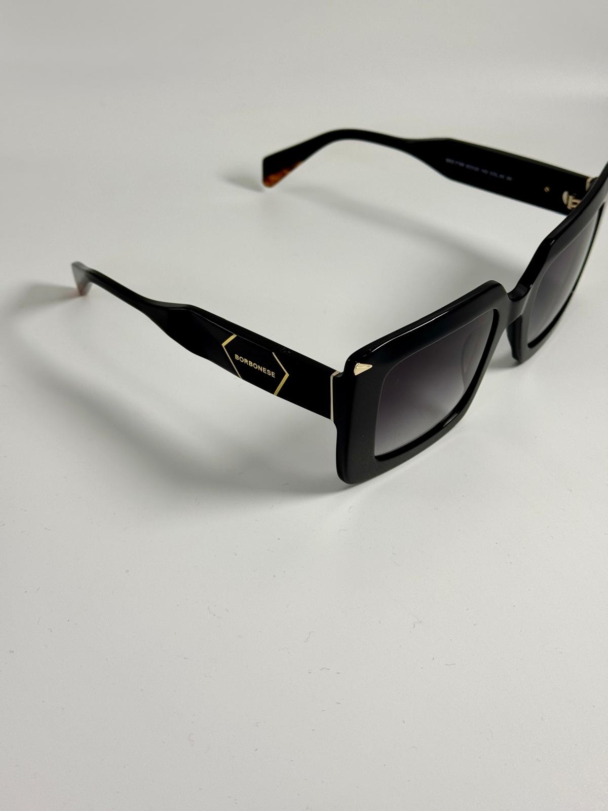 Borbonese BES.7166.00, 245,00 €, Occhiali Nero a forma Rettangolare