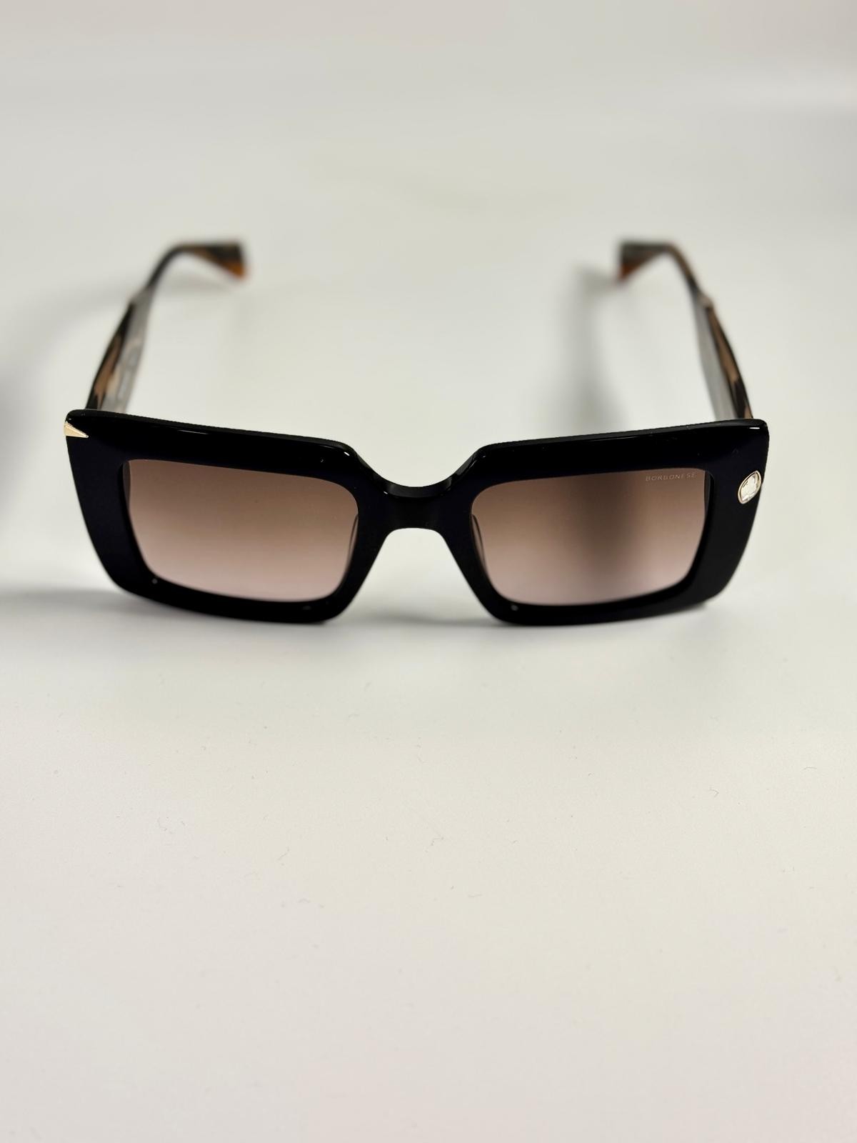 Borbonese BES.7166.01, 245,00 €, Occhiali Nero a forma Rettangolare